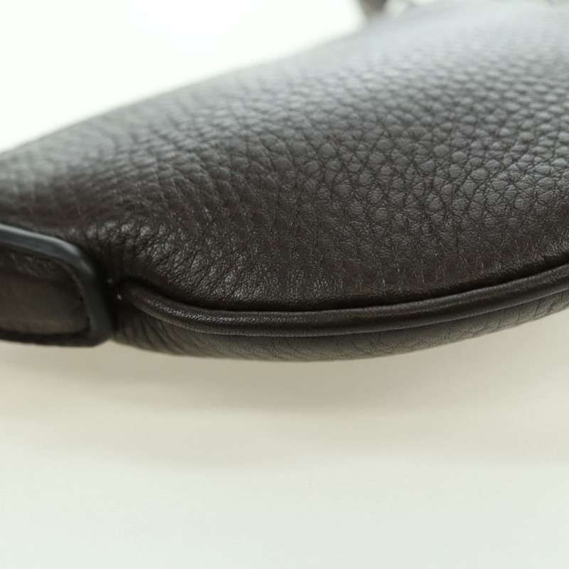【日本直送】GUCCI 肩包 Web Sherry Line 皮革黑色銀色 821831 Auth 171234A-13