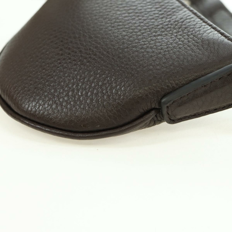 【日本直送】GUCCI 肩包 Web Sherry Line 皮革黑色銀色 821831 Auth 171234A-14