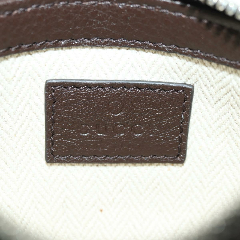 【日本直送】GUCCI 肩包 Web Sherry Line 皮革黑色銀色 821831 Auth 171234A-18