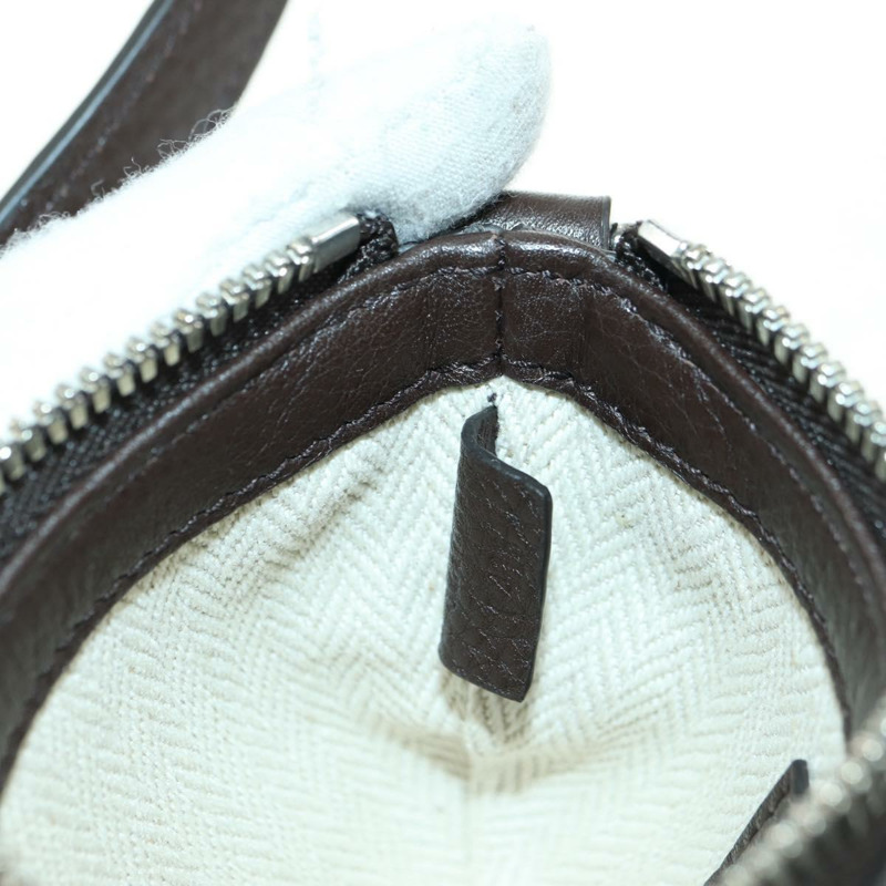 【日本直送】GUCCI 肩包 Web Sherry Line 皮革黑色銀色 821831 Auth 171234A-20