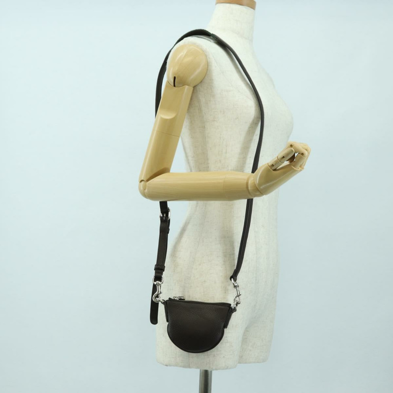 【日本直送】GUCCI 肩包 Web Sherry Line 皮革黑色銀色 821831 Auth 171234A-23