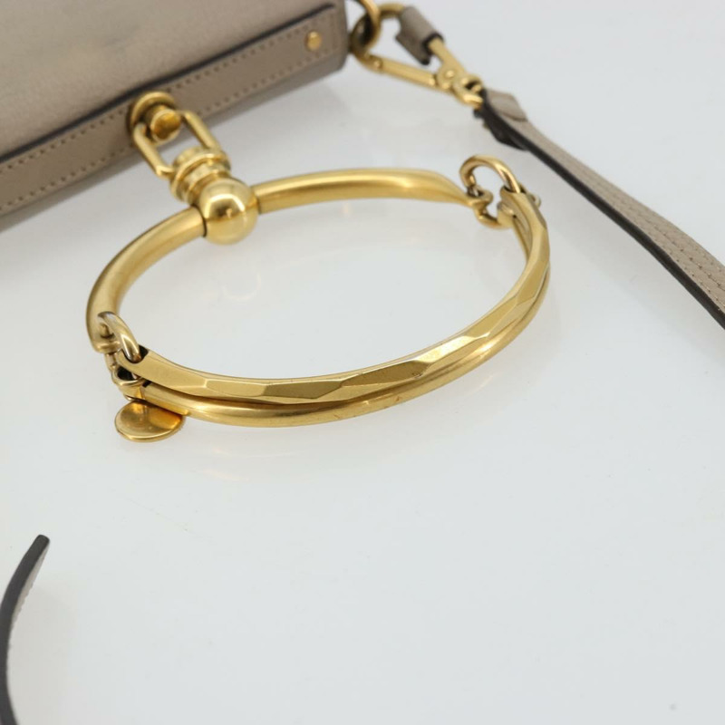 【日本直送】Chloe Nile 手提包 皮革 兩用 灰色 金色 正品 177200A-6