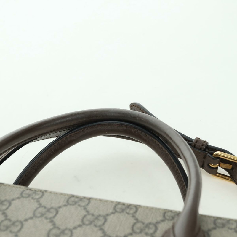 【日本直送】GUCCI GG Supreme 唐老鴨手提包 PVC 兩用 米色/金色 648134 正品 177329M-7