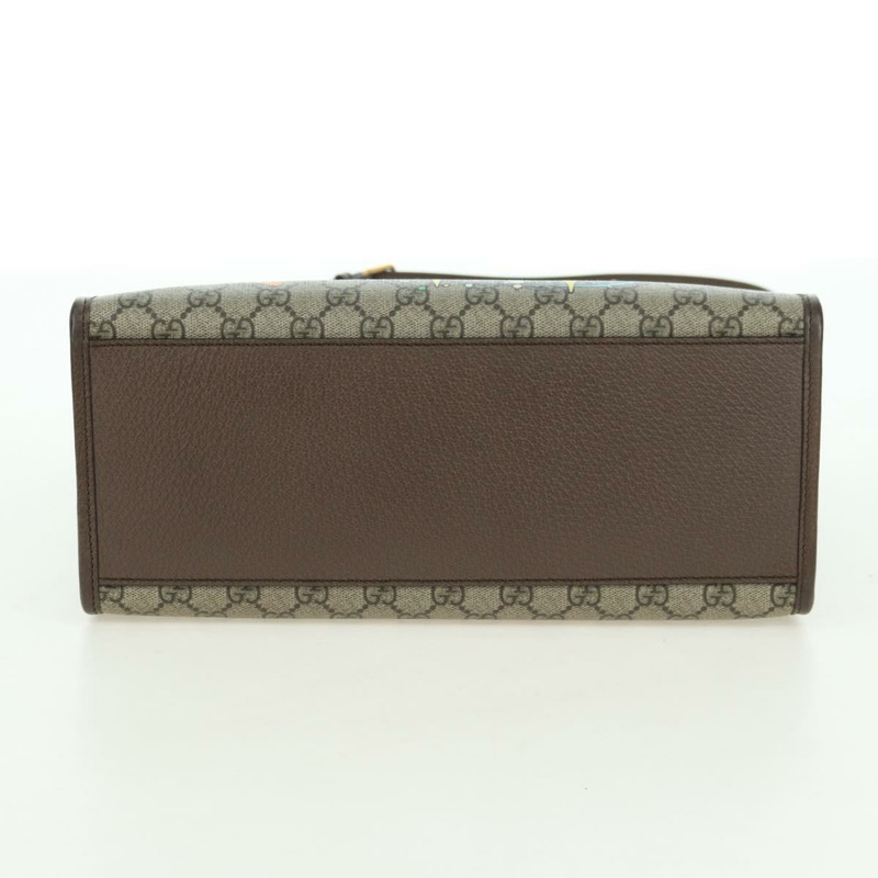 【日本直送】GUCCI GG Supreme 唐老鴨手提包 PVC 兩用 米色/金色 648134 正品 177329M-11