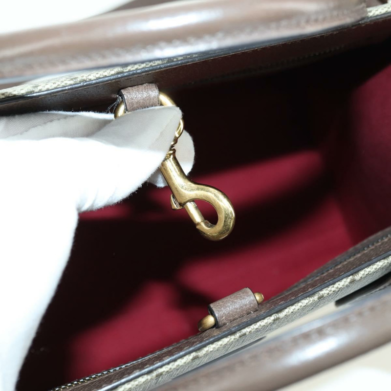 【日本直送】GUCCI GG Supreme 唐老鴨手提包 PVC 兩用 米色/金色 648134 正品 177329M-21