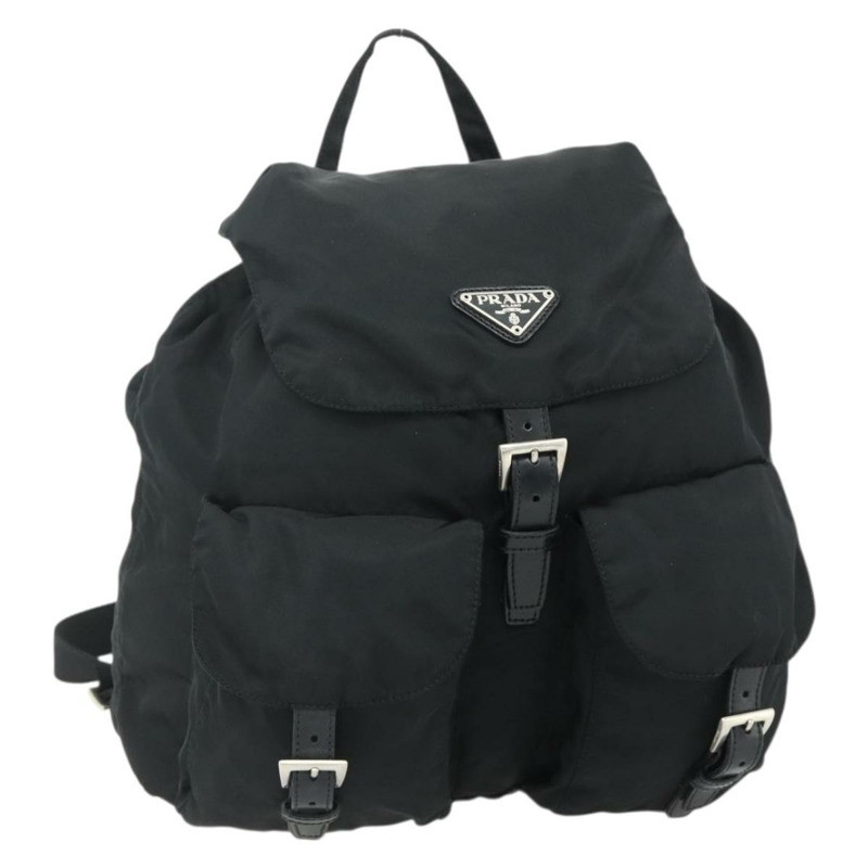【日本直送】PRADA 雙肩包 尼龍材質 黑色 銀色 正品 178131A-0