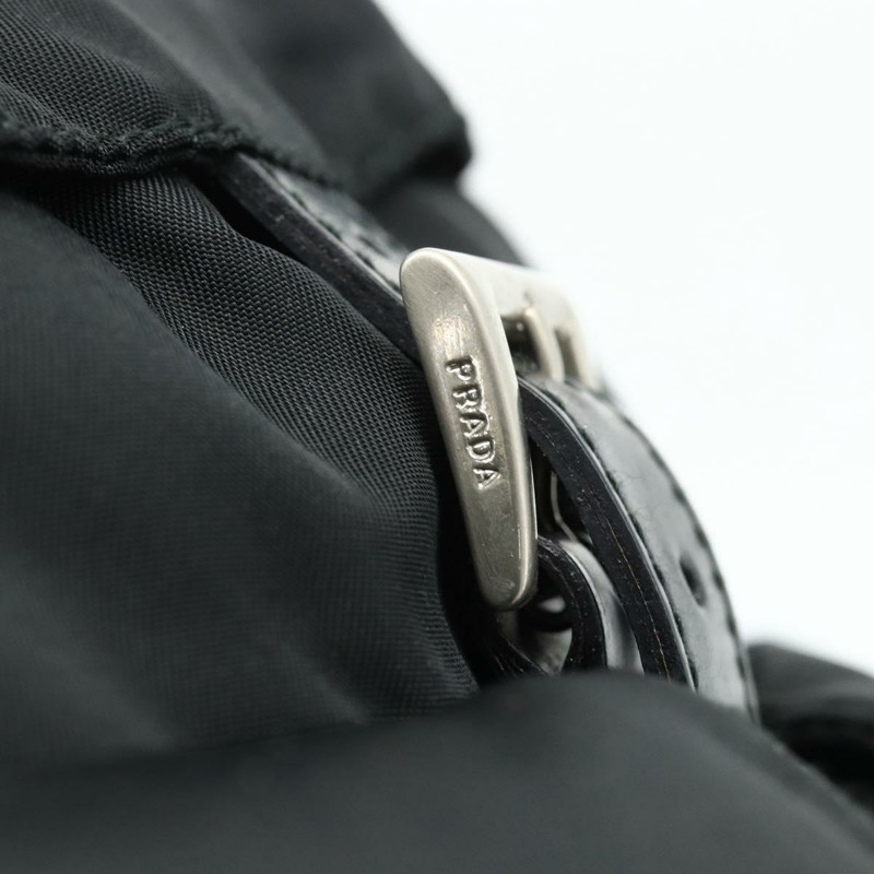 【日本直送】PRADA 雙肩包 尼龍材質 黑色 銀色 正品 178131A-8