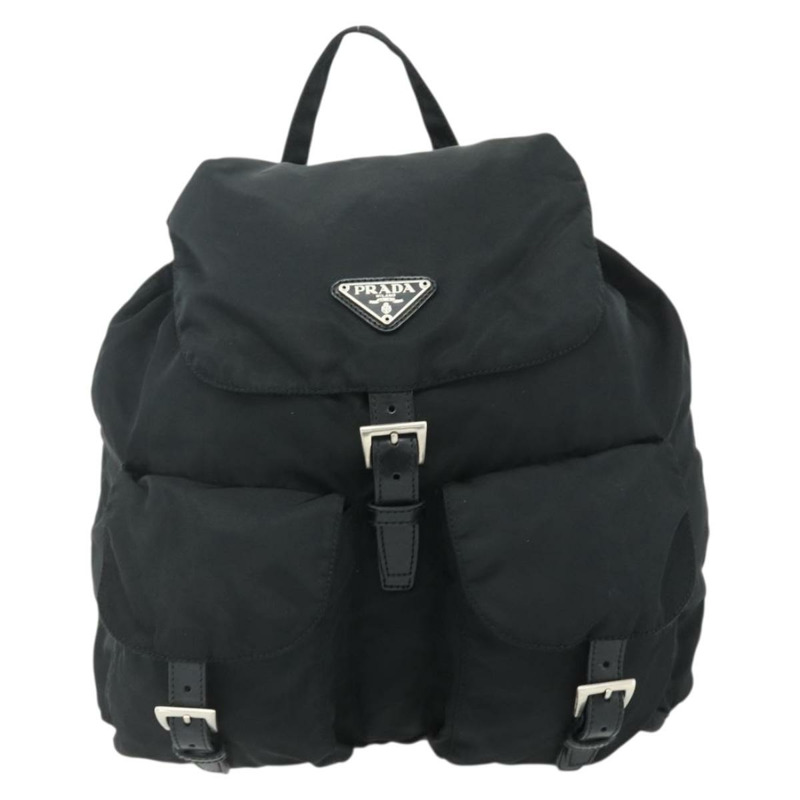 【日本直送】PRADA 雙肩包 尼龍材質 黑色 銀色 正品 178131A-12