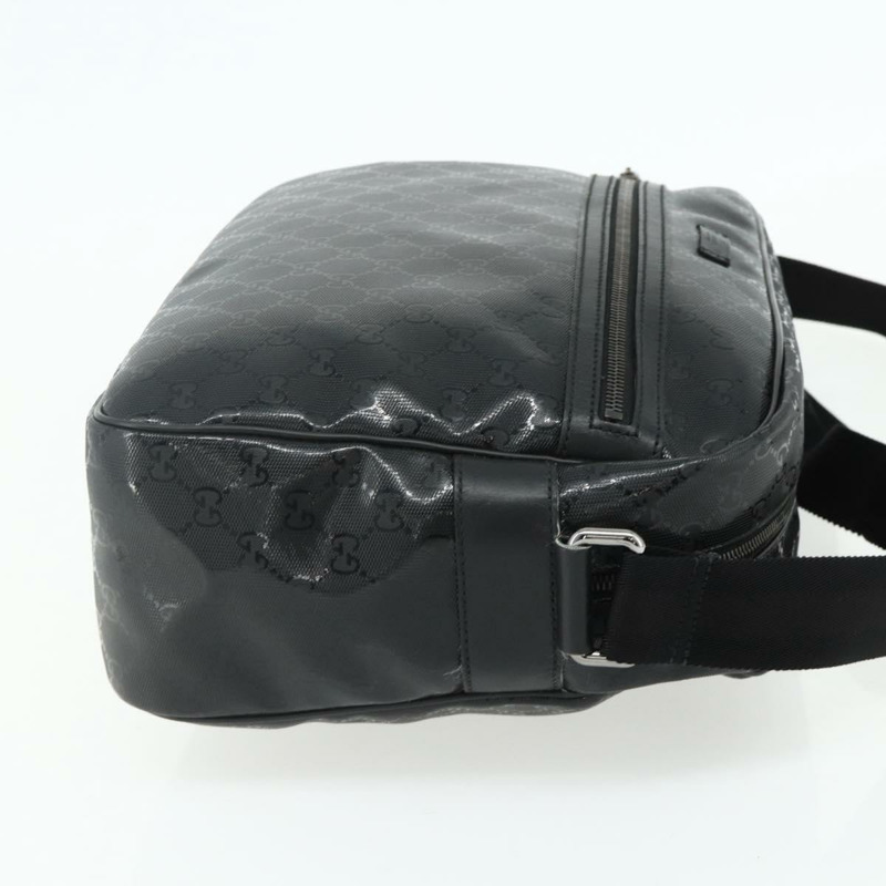 【日本直送】GUCCI GG 經典單肩包 PVC 黑色銀色 211107 Auth fm5312A-4