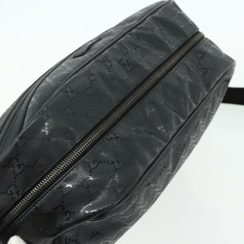 【日本直送】GUCCI GG 經典單肩包 PVC 黑色銀色 211107 Auth fm5312A-5