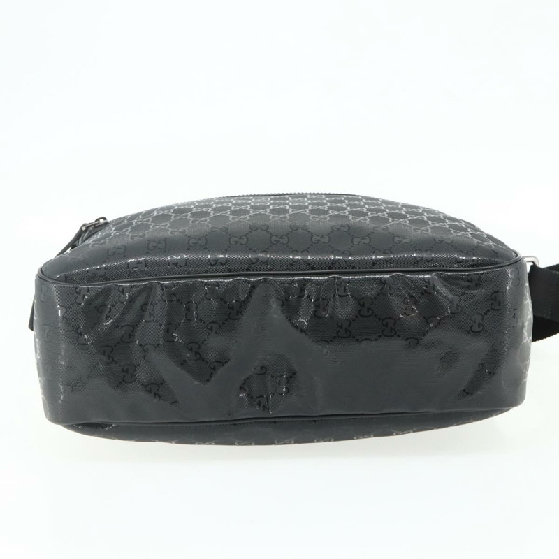 【日本直送】GUCCI GG 經典單肩包 PVC 黑色銀色 211107 Auth fm5312A-8