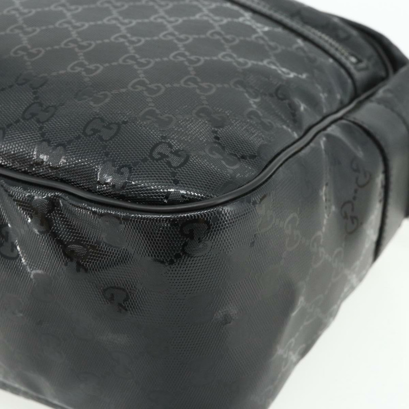 【日本直送】GUCCI GG 經典單肩包 PVC 黑色銀色 211107 Auth fm5312A-9