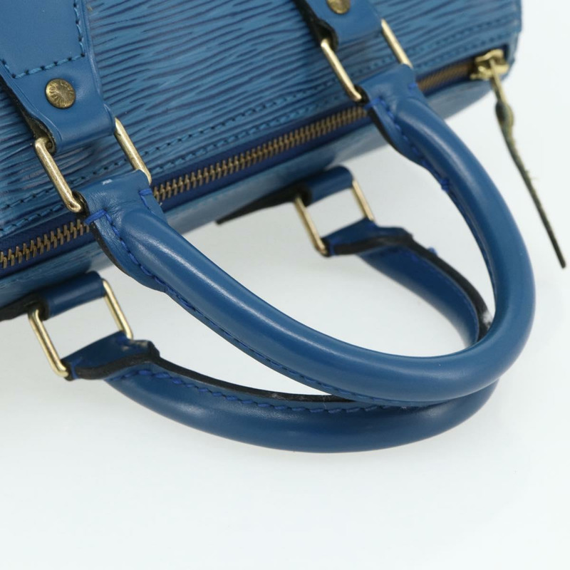 【日本直送】路易威登 Epi Speedy 25 手提包，托萊多藍，M43015，LV 正品，編號 178685A-6