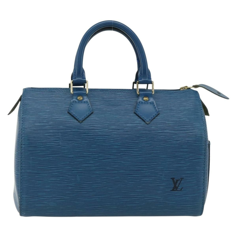 【日本直送】路易威登 Epi Speedy 25 手提包，托萊多藍，M43015，LV 正品，編號 178685A-12