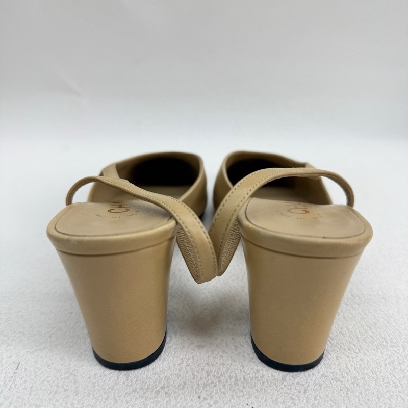 Chanel香奈兒Slingback 米黑 36.5碼-4