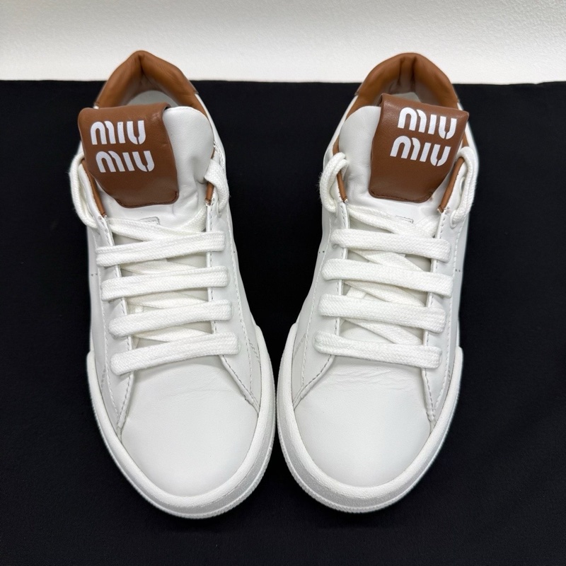 Miu Miu 繆繆 25新款厚底拼色運動鞋 棕色鞋尾  36.5碼-8