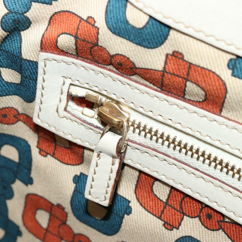 【日本直送】GUCCI GG帆布Guccissima手提包，皮革白色金色，貨號145778，正品編號177669A-19