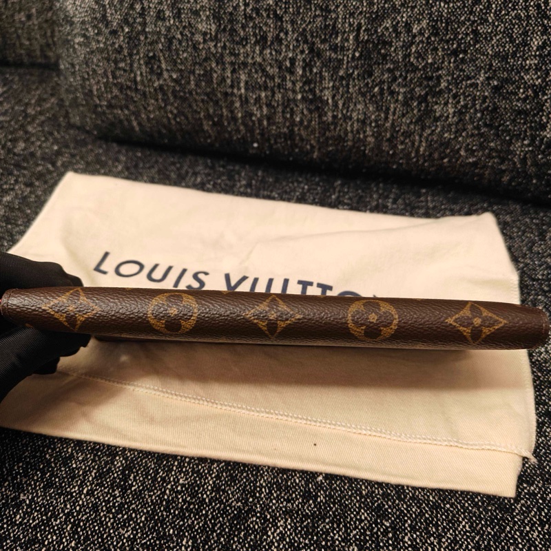 Louis Vuitton 路易威登 老花長款拉鍊錢包  22*10  配塵袋-1