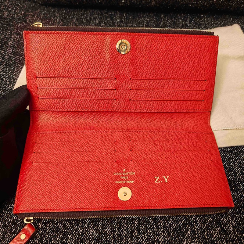 Louis Vuitton 路易威登 老花長款拉鍊錢包  22*10  配塵袋-4
