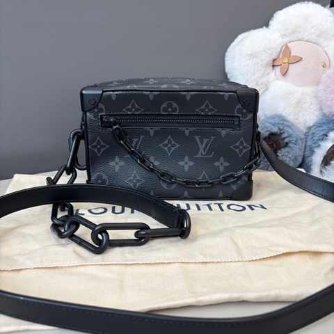 Louis Vuitton 路易威登 黑武士soft trunk盒子包 芯片款 附件：塵袋