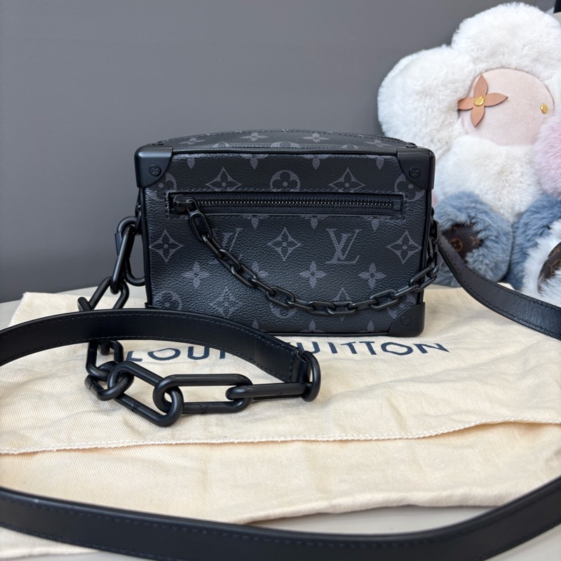 Louis Vuitton 路易威登 黑武士soft trunk盒子包 芯片款 附件：塵袋-0
