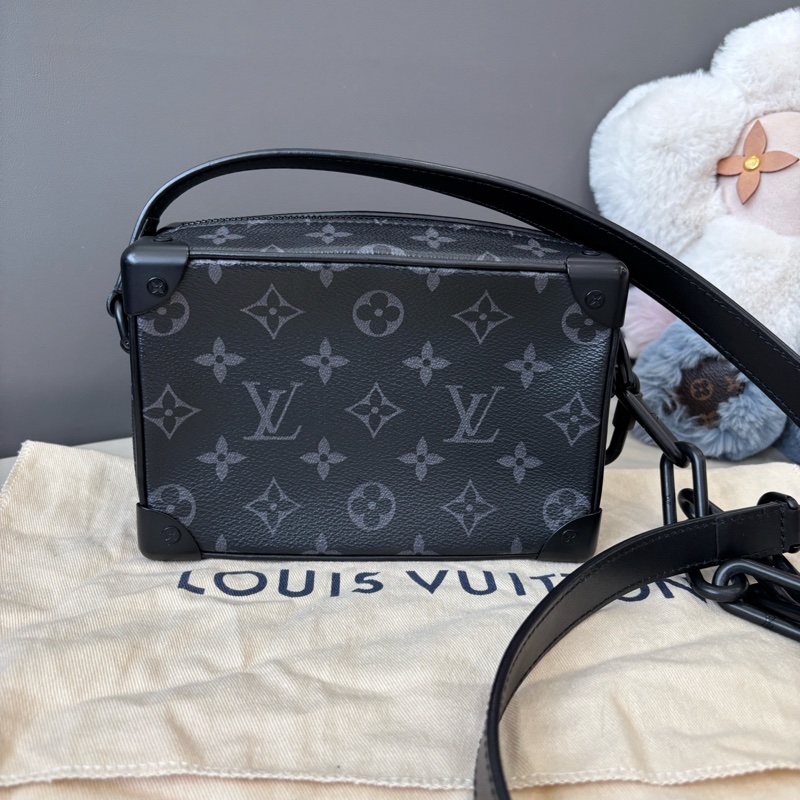 Louis Vuitton 路易威登 黑武士soft trunk盒子包 芯片款 附件：塵袋-4