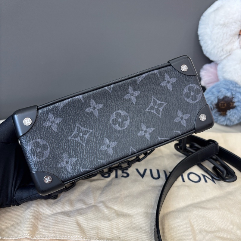 Louis Vuitton 路易威登 黑武士soft trunk盒子包 芯片款 附件：塵袋-5