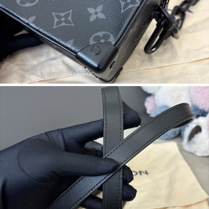 Louis Vuitton 路易威登 黑武士soft trunk盒子包 芯片款 附件：塵袋-6