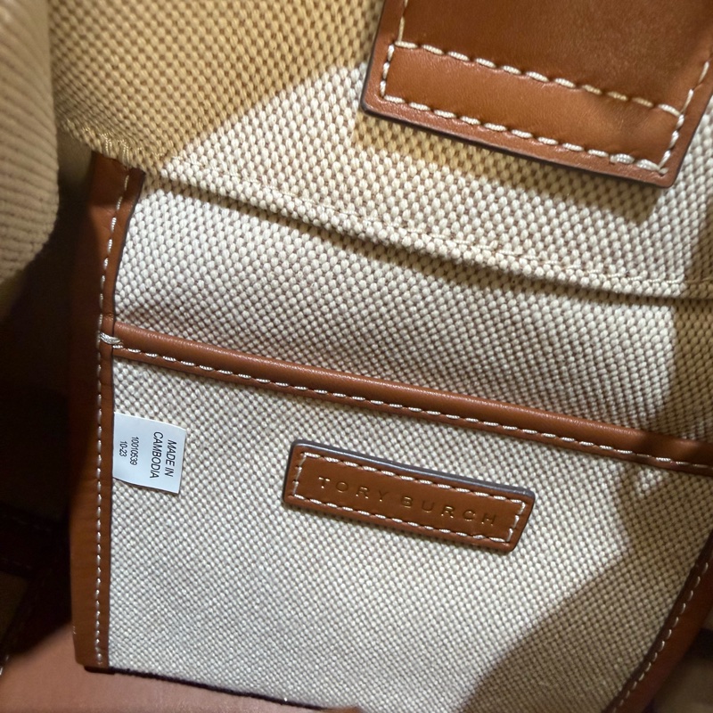 Tory Burch 帆布水桶包(近全新）-6