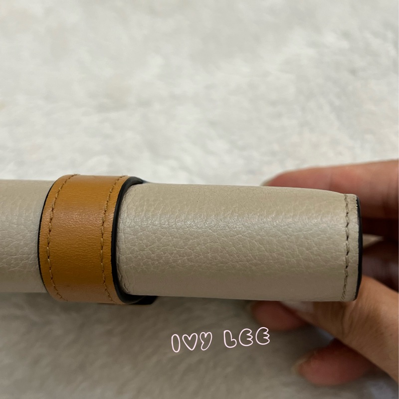 Loewe Small Vertical Wallet 羅威小型直式錢包 短夾  淺棕 米色 粉嫩橘 正品 二手精品-26