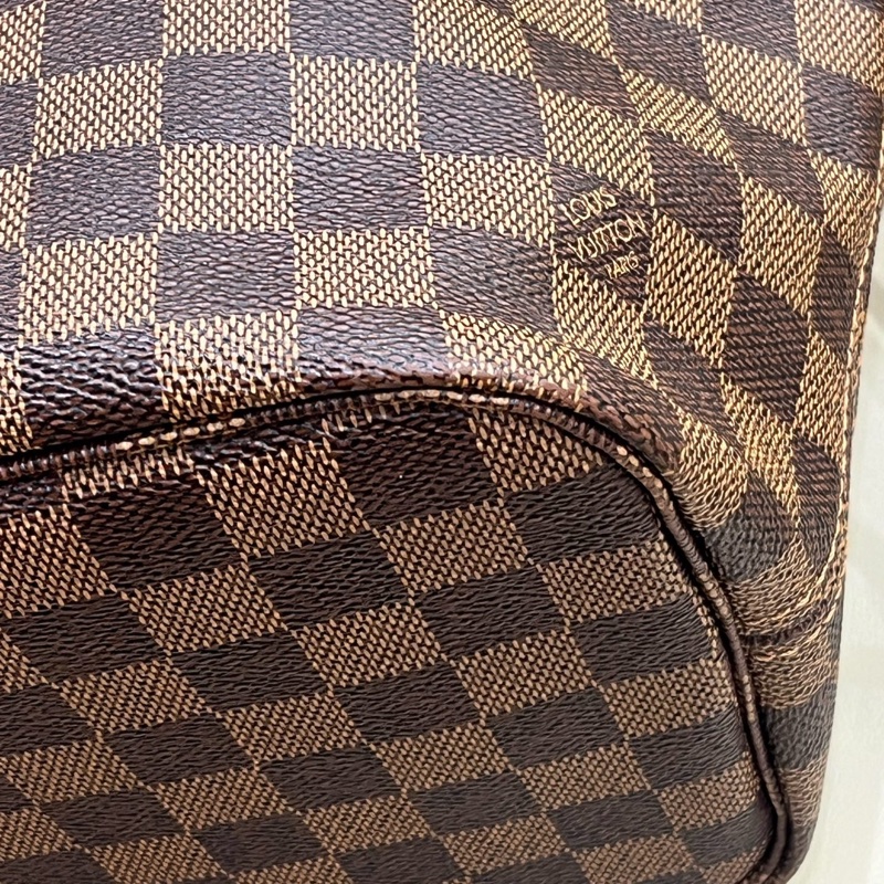 Louis vur 路易威登棕色棋盤格紅內里中號neverfull購物袋 尺寸31*28*14cm-6