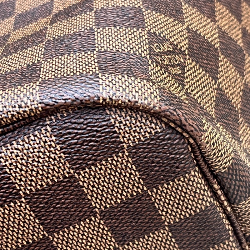 Louis vur 路易威登棕色棋盤格紅內里中號neverfull購物袋 尺寸31*28*14cm-8