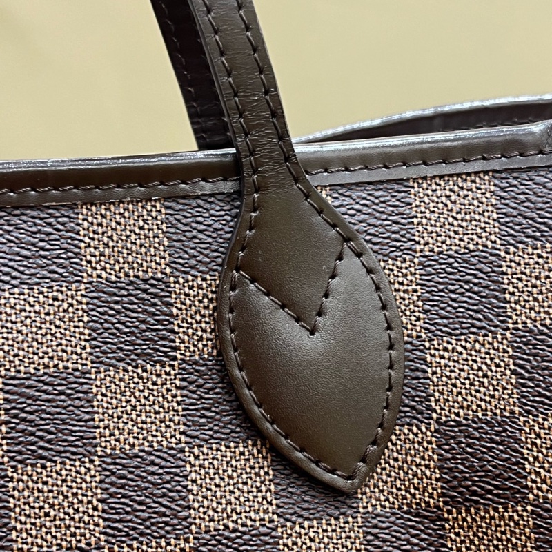 Louis vur 路易威登棕色棋盤格紅內里中號neverfull購物袋 尺寸31*28*14cm-11