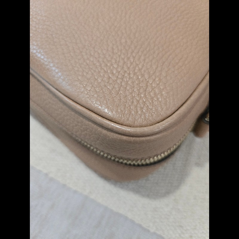 Gucci 古馳 disco soho 奶茶色 焦糖色 流蘇拉鍊相機包 肩背包 斜背包-25