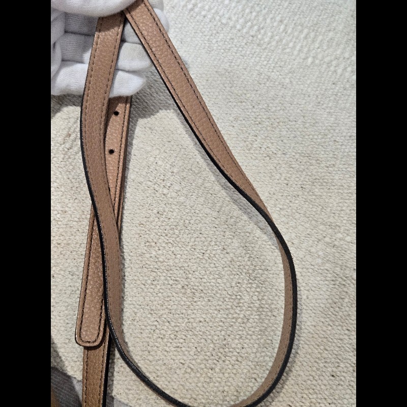 Gucci 古馳 disco soho 奶茶色 焦糖色 流蘇拉鍊相機包 肩背包 斜背包-30