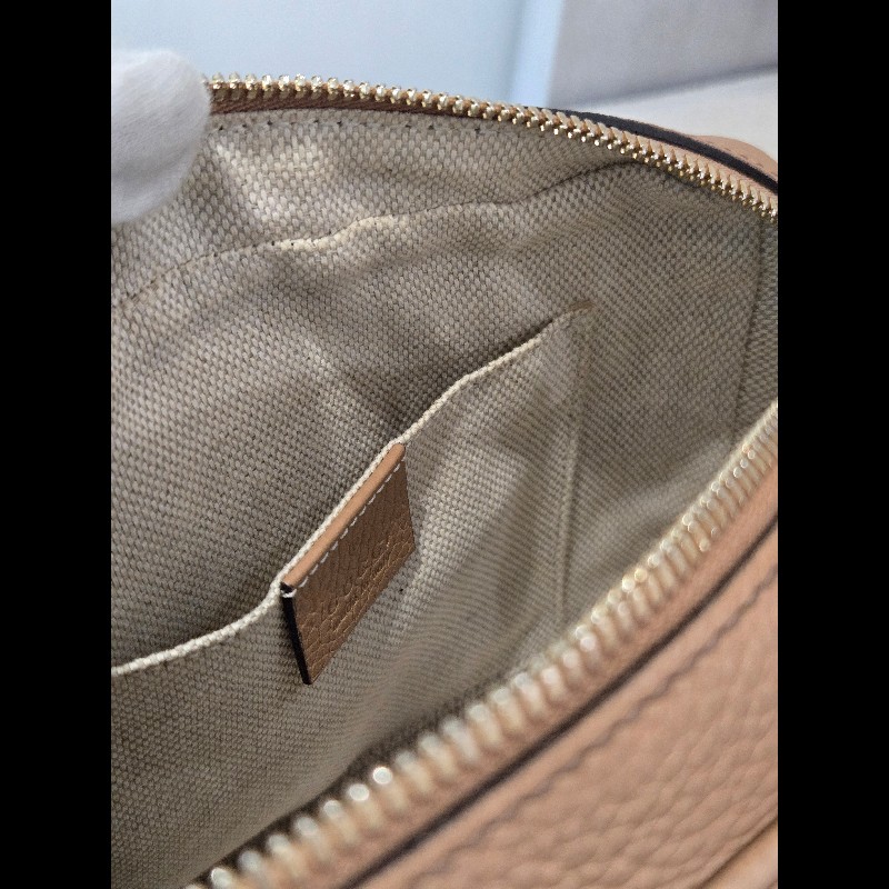 Gucci 古馳 disco soho 奶茶色 焦糖色 流蘇拉鍊相機包 肩背包 斜背包-32