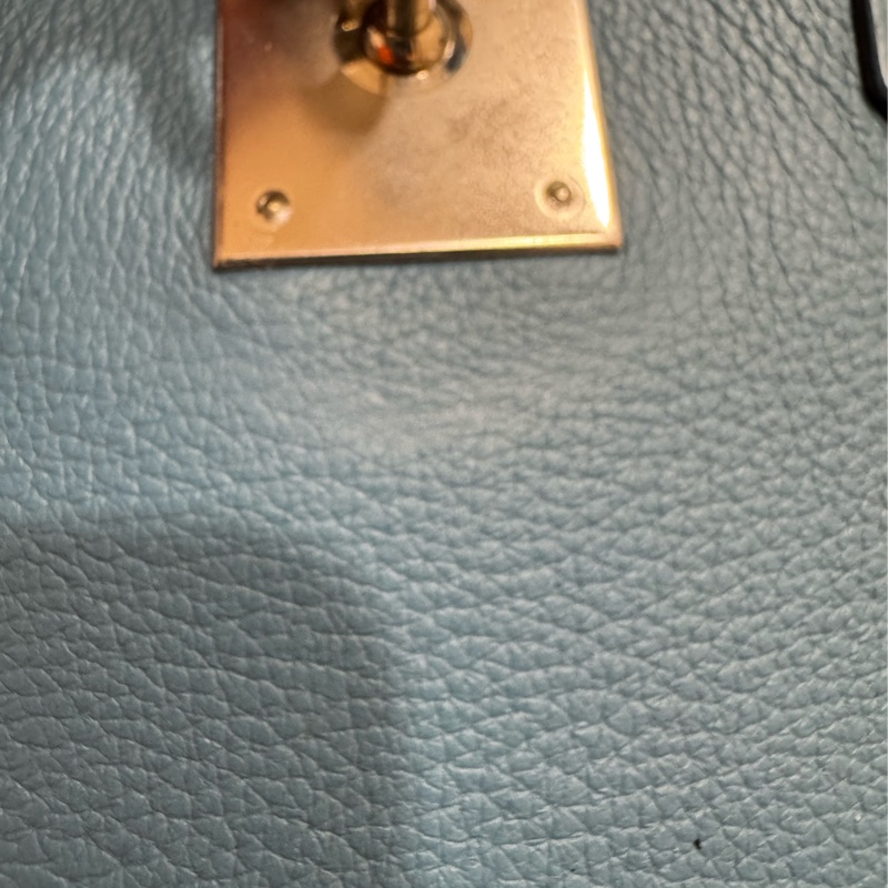 Hermes Birkin30 新牛仔藍走白線 so訂製款 流星刻印 框H 💙🩵🤍-9