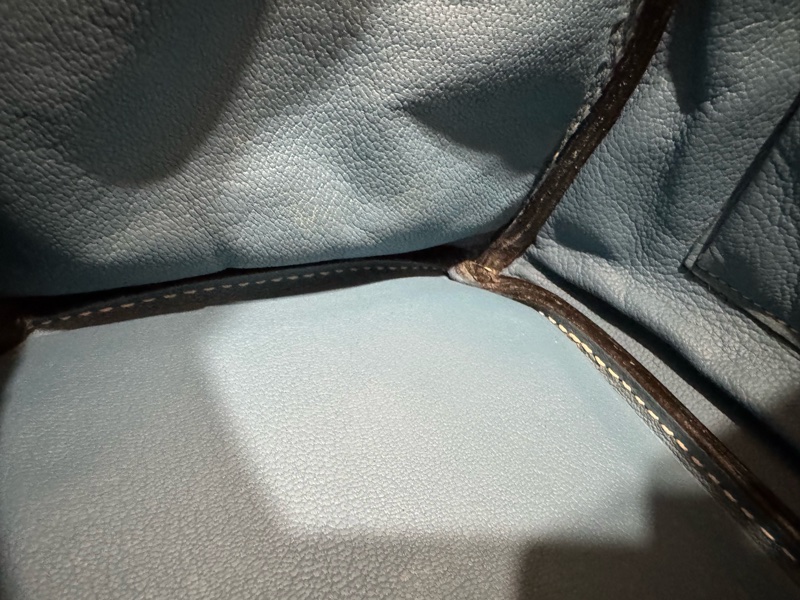 Hermes Birkin30 新牛仔藍走白線 so訂製款 流星刻印 框H 💙🩵🤍-25