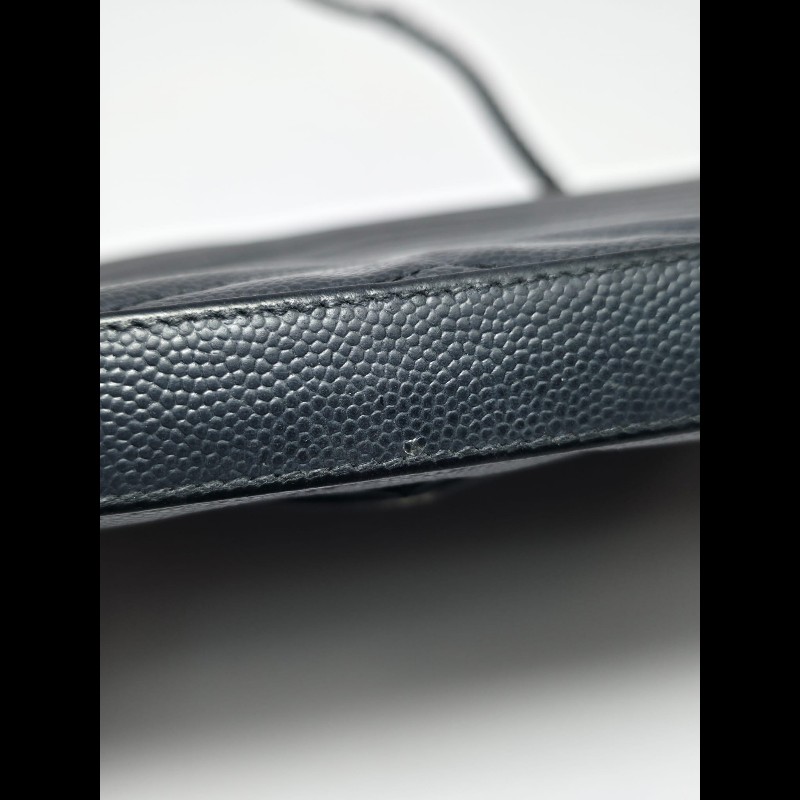 YSL 黑色 Cassander Chain Wallet-7