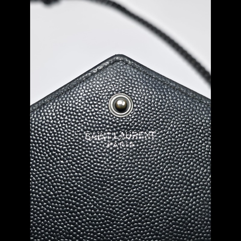 YSL 黑色 Cassander Chain Wallet-18