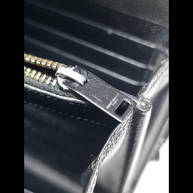 YSL 黑色 Cassander Chain Wallet-21