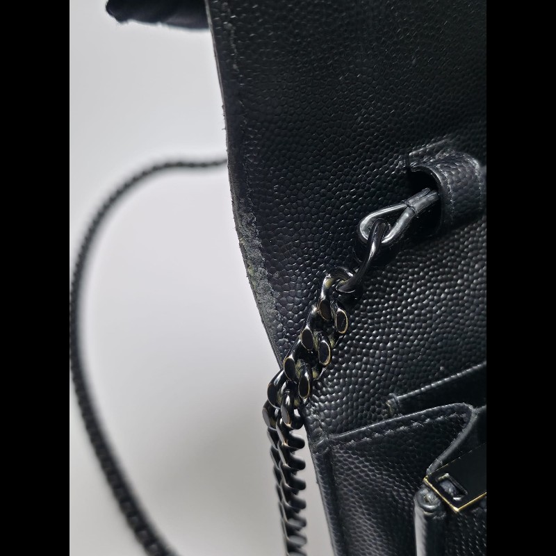 YSL 黑色 Cassander Chain Wallet-26