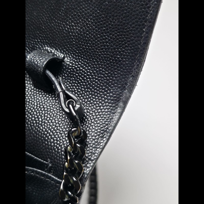 YSL 黑色 Cassander Chain Wallet-27