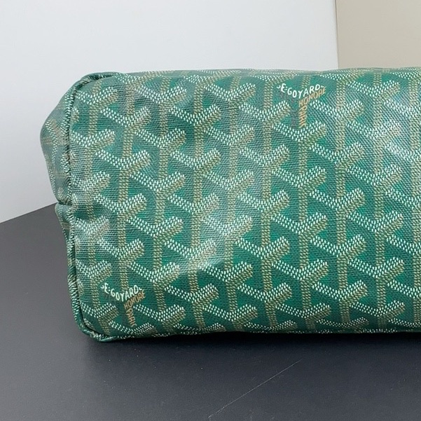 Goyard戈雅Saint Louis綠色老花購物袋，小號 尺寸34x15x28cm 編碼HR394。-7