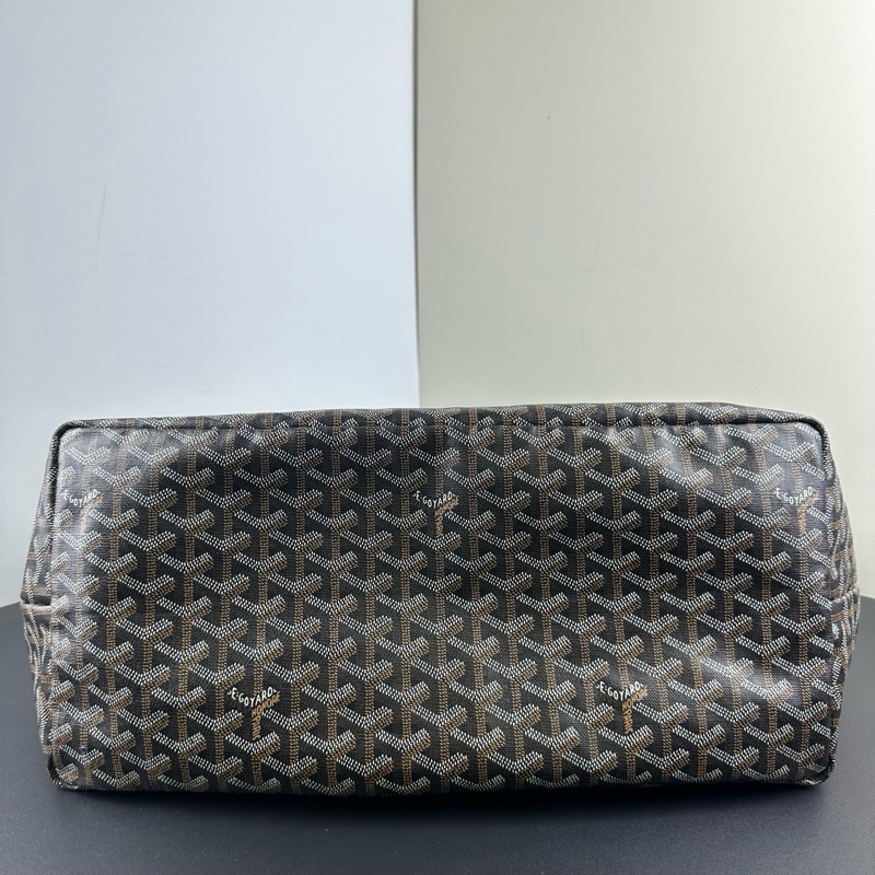 Goyard戈雅焦黑色帆布老花購物袋tote包子母包 尺寸38*19*32 編碼LTL290-2