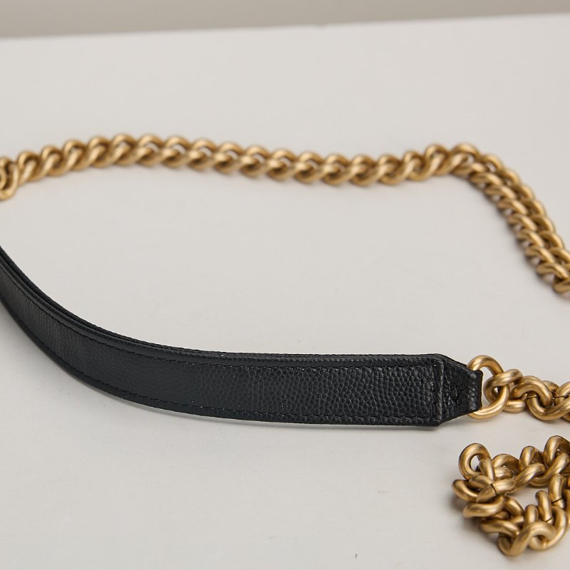 二手Chanel boy woc 黑金牛/芯片款-20