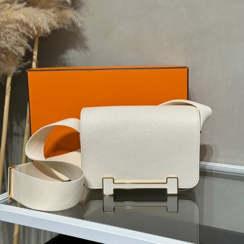 HERMES Geta 木屐包 - 奶昔白金 U