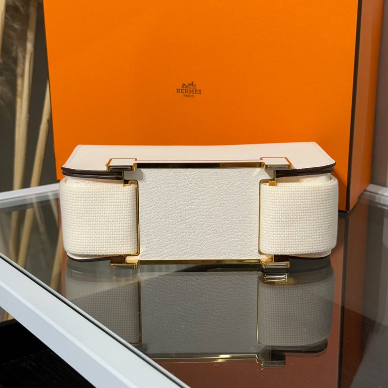 HERMES Geta 木屐包 - 奶昔白金 U-6