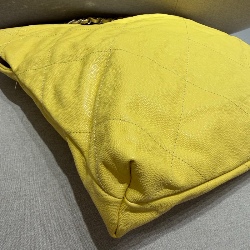 Chanel黃色22 bag small-4
