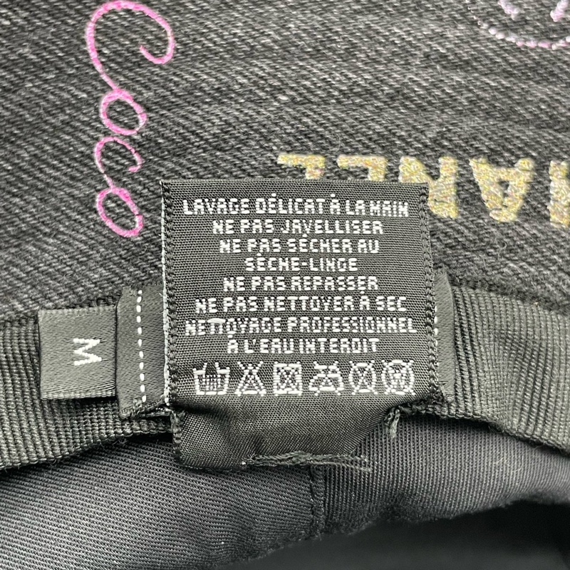 Chanel • 牛仔丹寧塗鴉漁夫帽-4